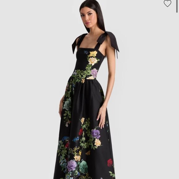 ALICE & OLIVIA "ORIANA" DROP-WASIT DRESS - Picture 2 of 15